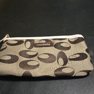 Modella Beige and Dark Brown Rectangler Sm. Purse